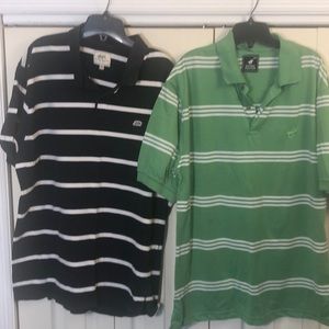 TWO POLOS Men’s like New condition